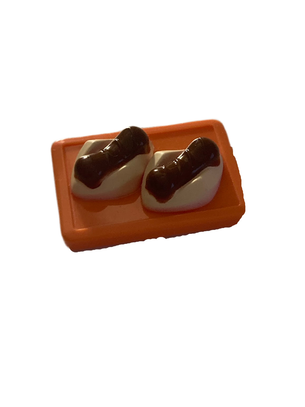 RARE Bluey Food Snag Tray Sausages in Bread Hot Dogs Figure Playset Hammerbarn